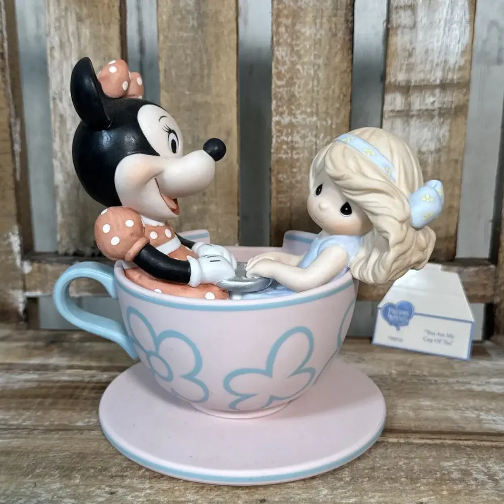 Disney Parks Precious Moments “You Are My Cup Of Tea” Figurine Mad Tea Cups Ride